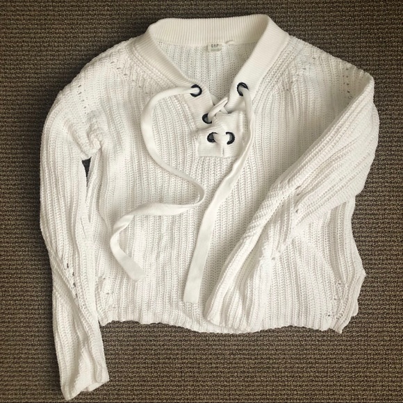 GAP Sweaters - White Tie Sweater